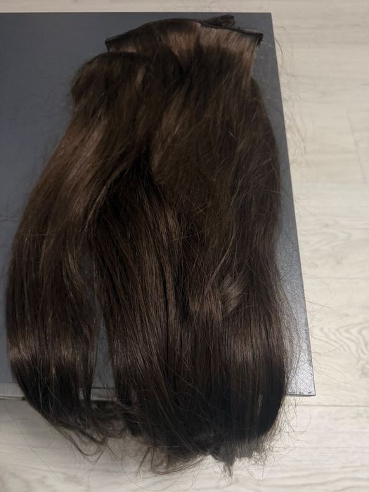 Extensii clip on 80 cm,par natural ,double drawn,300 g