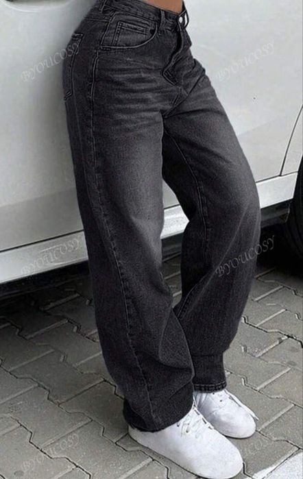 Дамски дънки черни