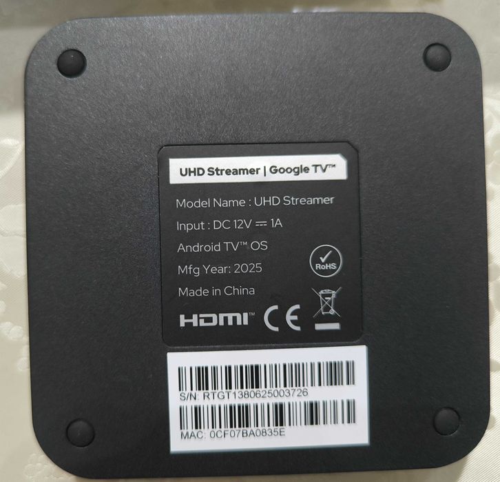 RockTek GT1 Android TvBox, новый