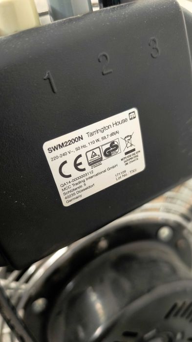 Ventilator cu picior Tarrington House SWM2200N, Inox, 110W, D 45cm