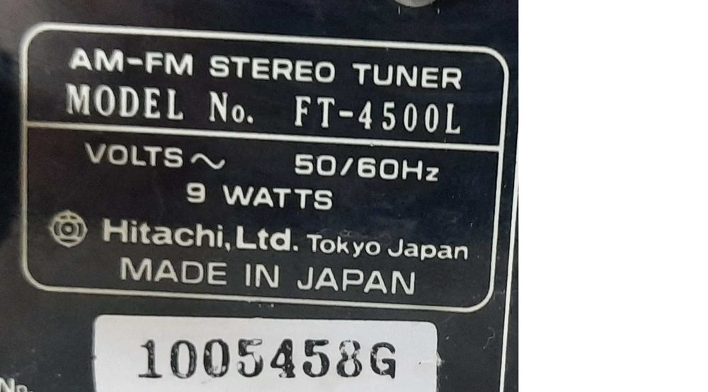 Продавам ретро тунер Hitachi ft-4500L