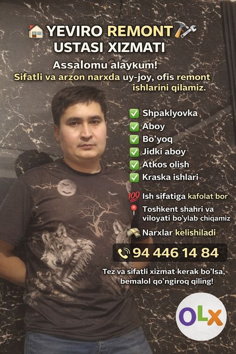 Malyarka tez va sifatli qilamiz