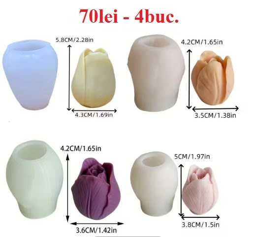 Matrite din Silicon pt Aranjamente florale – lumanari, sapun, ipsos