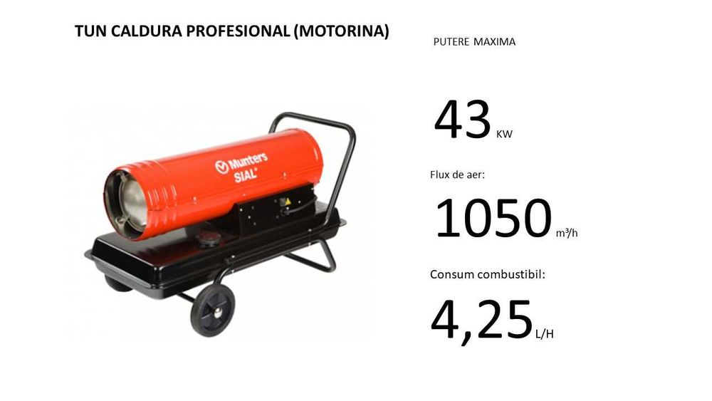 Inchiriez Tunuri caldura 9-65kw, Grinda vibranta, Rigla vibranta