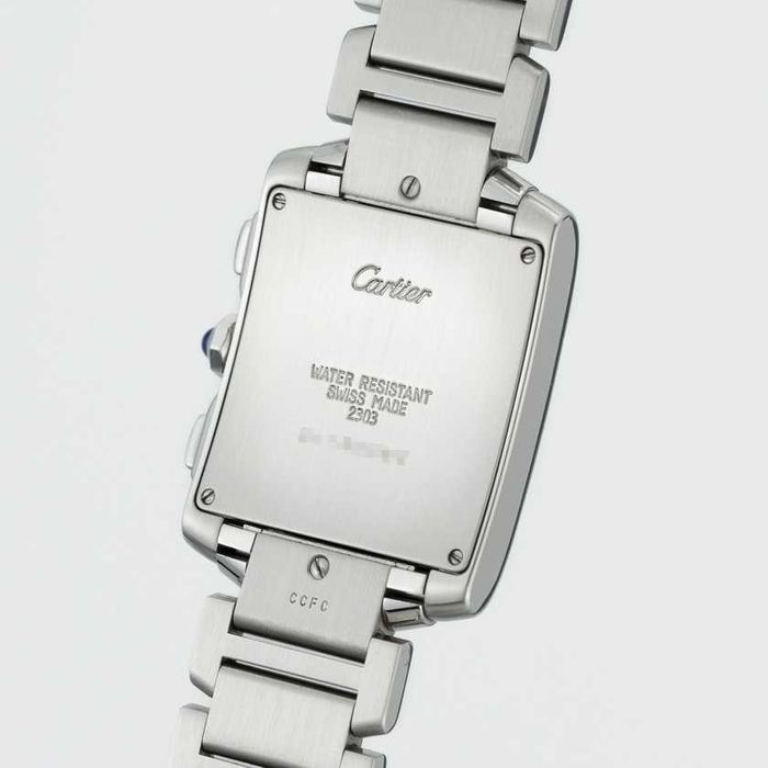 Cartier Tank Francaise Chronoflex White Dial Quartz W51001Q3