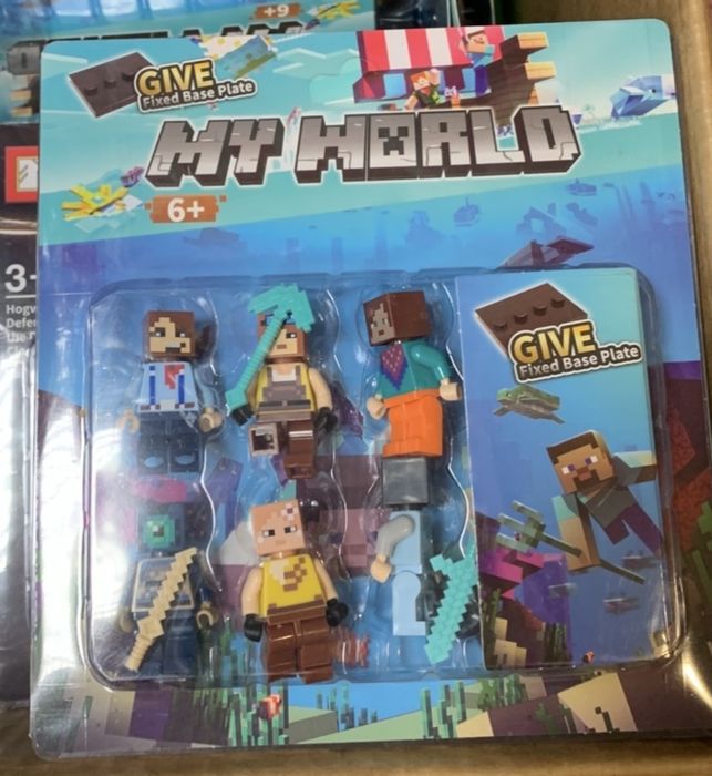 Комплект 6 фигурки за конструктор Майнктафт/Minecraft