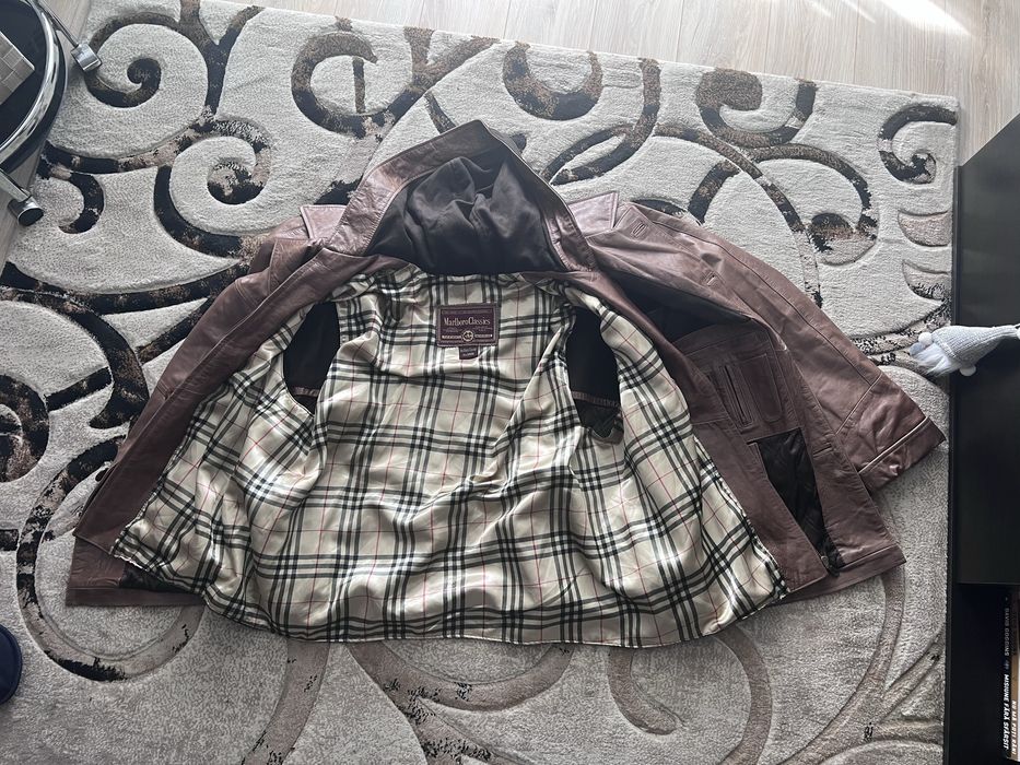 Geaca de piele naturala Marlboro Classics