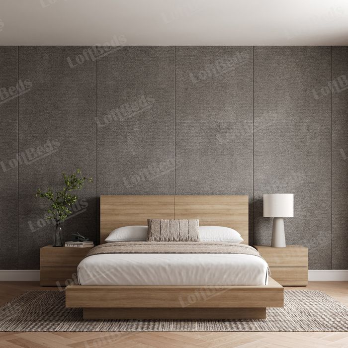 Двуспальная кровать с матрасом, в стиле hi-tech,  НАФИС  кровать