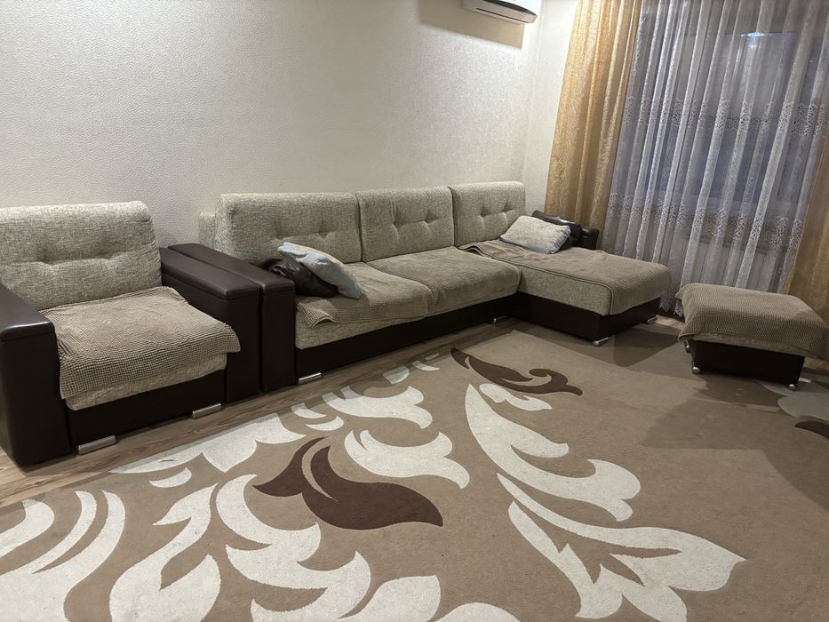 Диван угловой + кресло + пуф