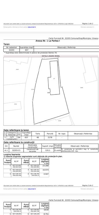 Casa Batraneasca-7 Camere+Beci-Centrul Comunei Greaca(657MP  Teren)
