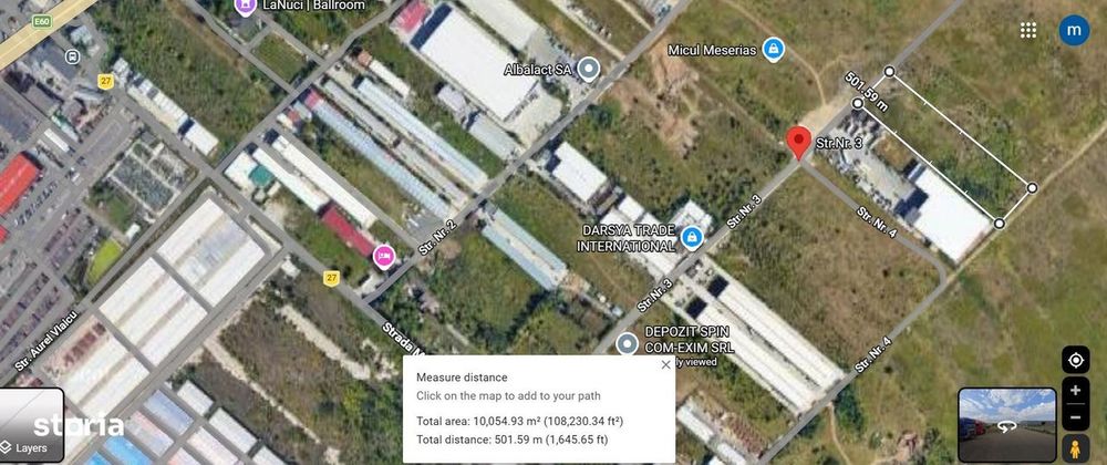 Vand teren 10.000 mp in spate la Doraly Market - Afumati