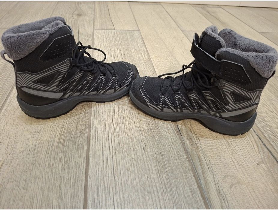 Детски Зимни Обувки Salomon Shoes Xa Pro V8 Winter Cswp J Black/Phan