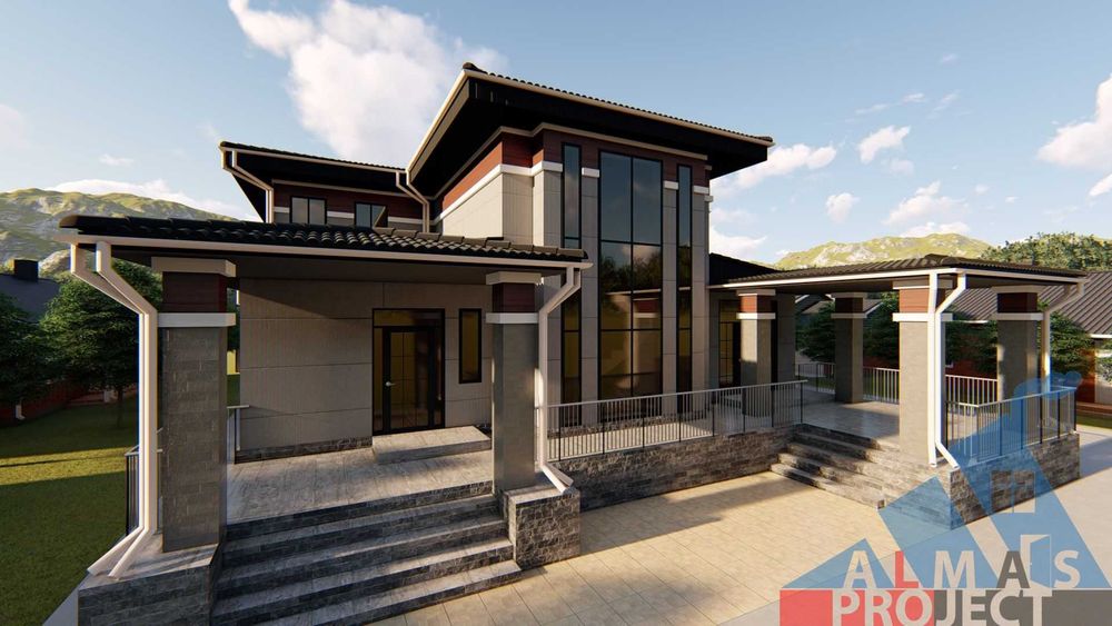 Дизайн проект ландшафт фасад