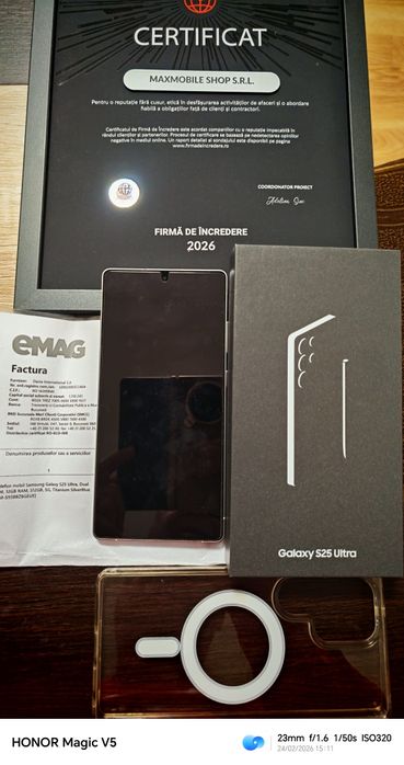 Samsung Galaxy S25 Ultra 5G / Silver Blue / Factura și Garanție !