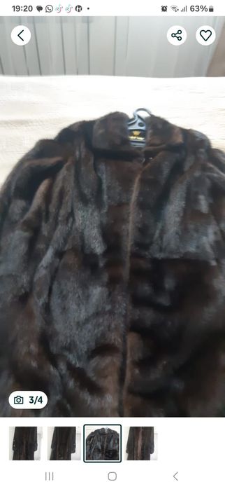 Норковая  шуба 48 размера