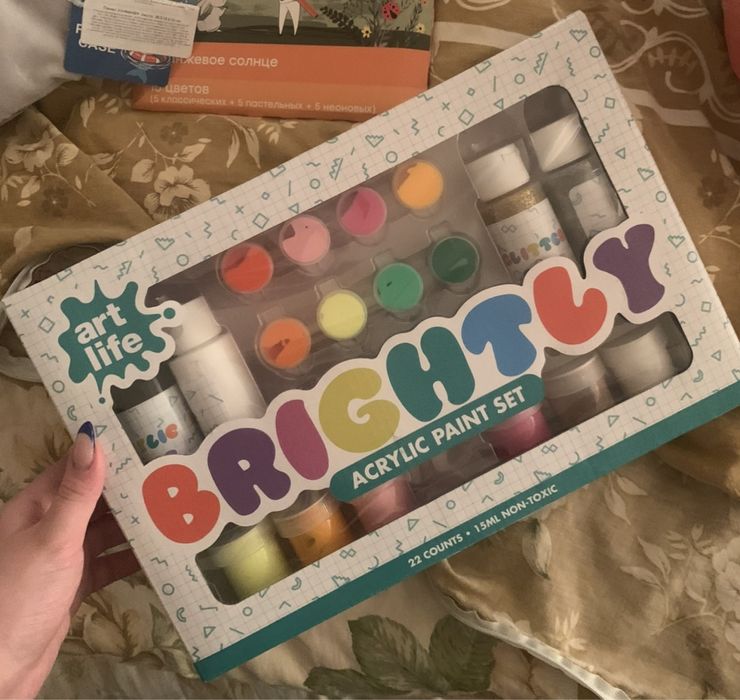 Краски JOHNSHEN AT748 мультиколор 22 шт