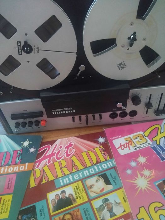 Magnetofon Telefunken M3000 Hifi 2-motor 3 head cu role metalice