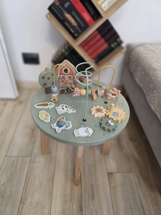 Masuta din lemn cu activitati, Little Dutch, stare foarte buna