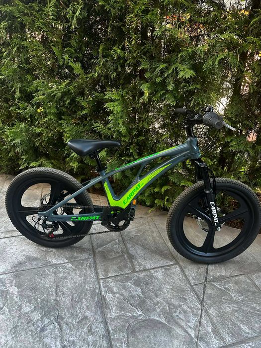 велосипед Carpat 20", алуминий, дискови спирачки, 7 скорости, за деца 7-10 години