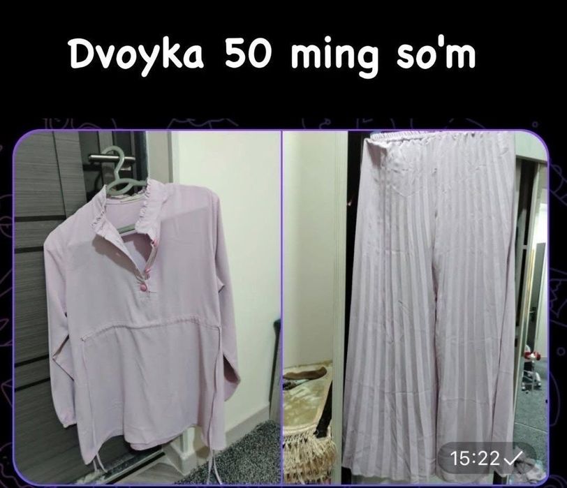 Yaxshi holatdagi kiyimlar sotiladi