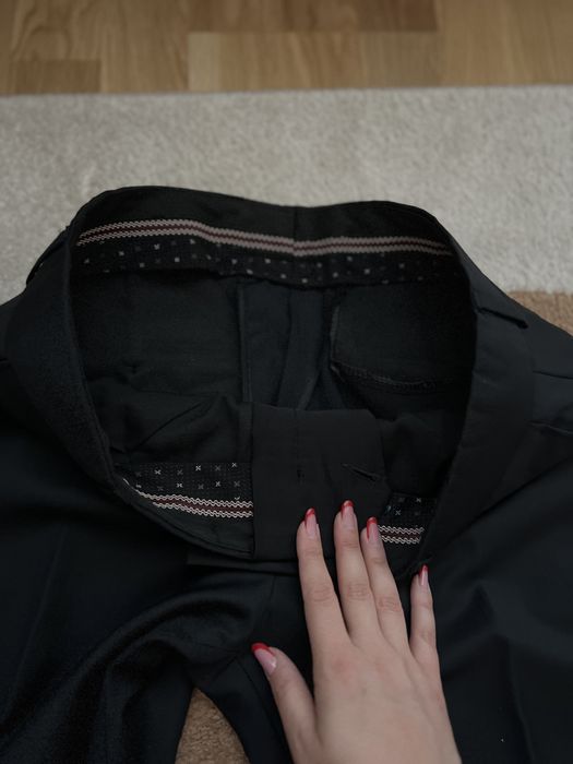 Costum negru sacou si pantaloni BMan 48