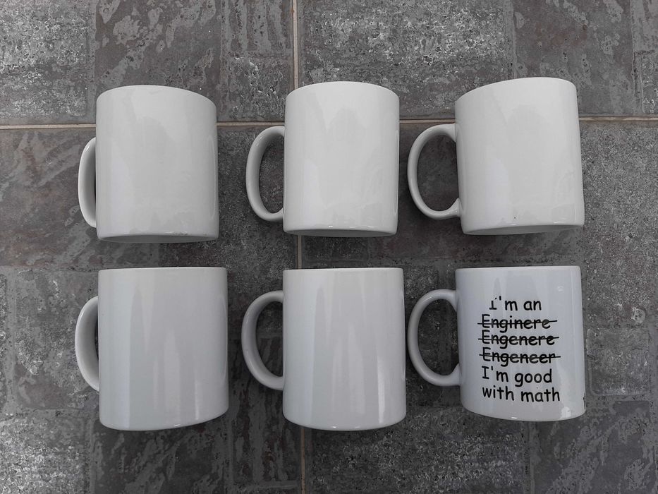 Чаши за чай кафе керамични – цветни 2бр., бели 6бр.