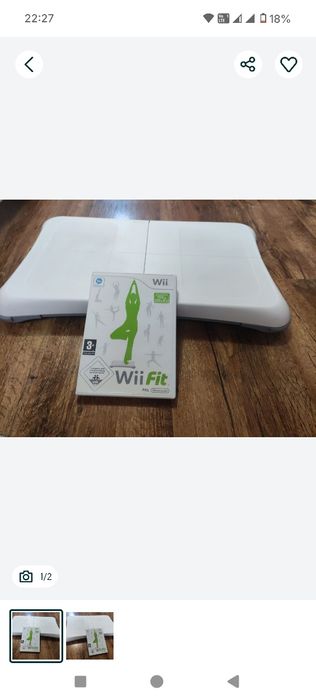 Pachet Nintendo Wii Fit – Placă de echilibru (Wii Balance Board) + Jocul Original