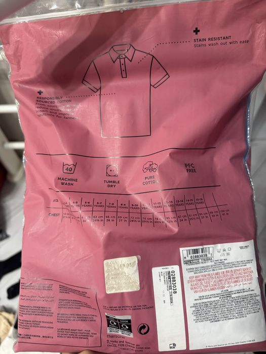 Поло на девочку 2шт 11-12 лет