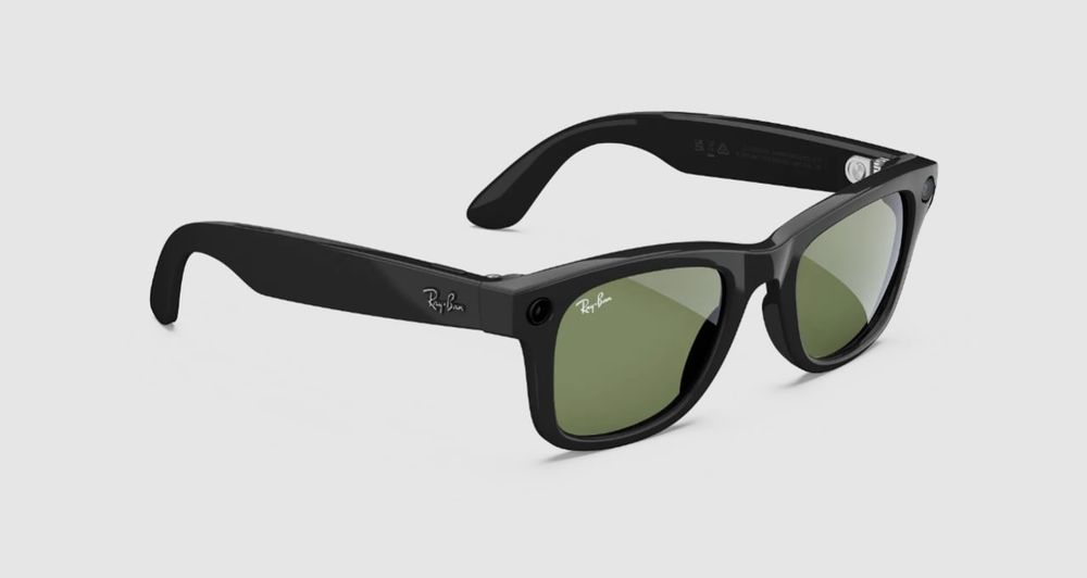 Умные очки Ray-Ban Meta Wayfarer Shiny Black, Green