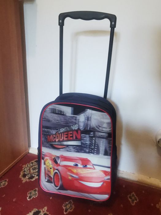 Rucsac Ghiozdan Troler Cars McQueen de copii