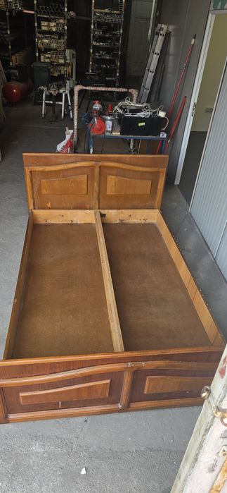 Pat 1450x2100, lemn masiv, ieftin