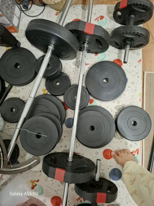 Banca fitness si gantere