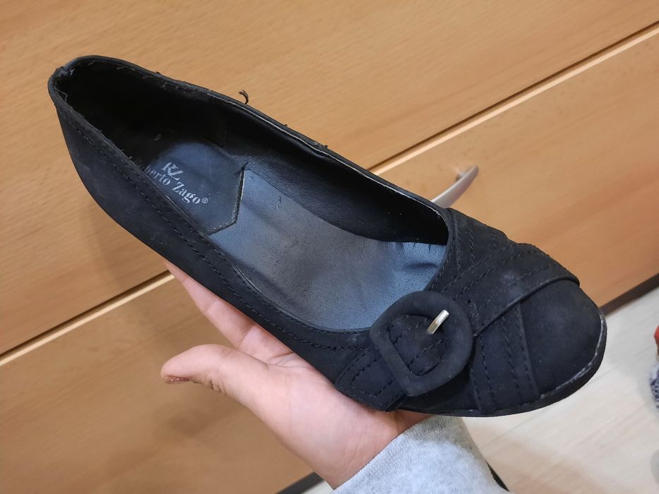 Обувки на ток 37 черни