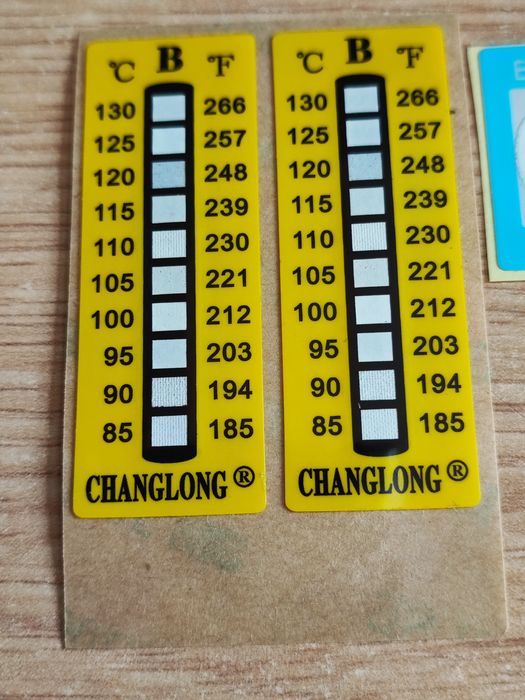 Sticker Termic Ireversibil – Diverse Temperaturi 55–130°C