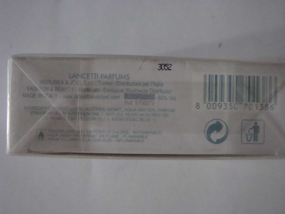Ретро колекция на тоалетна вода за мъже „Lancetti“.