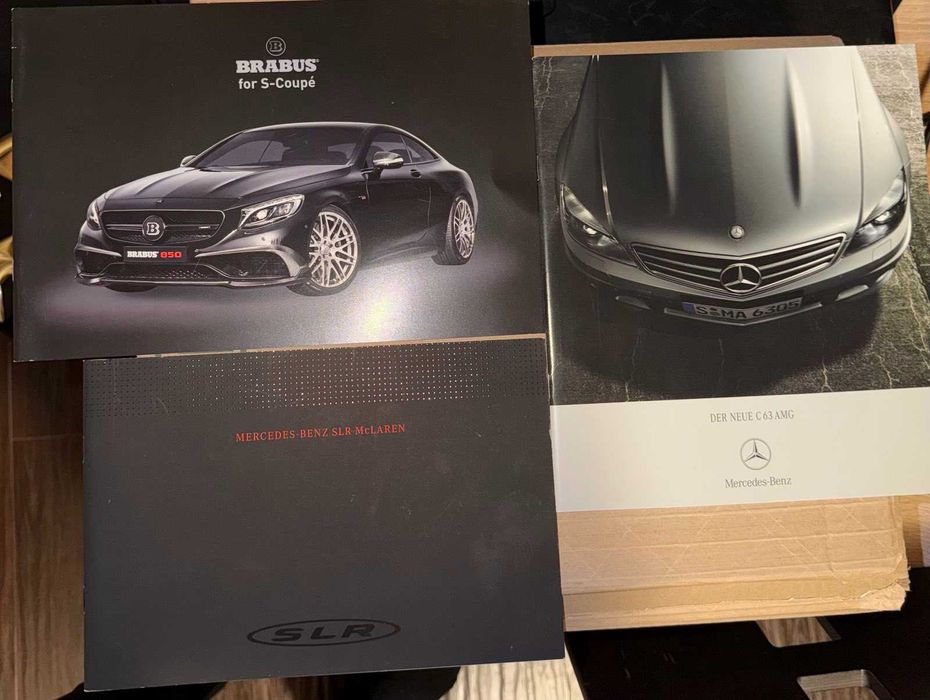 Оригинални немски Mercdes колекционерски каталози списания C E S G SL