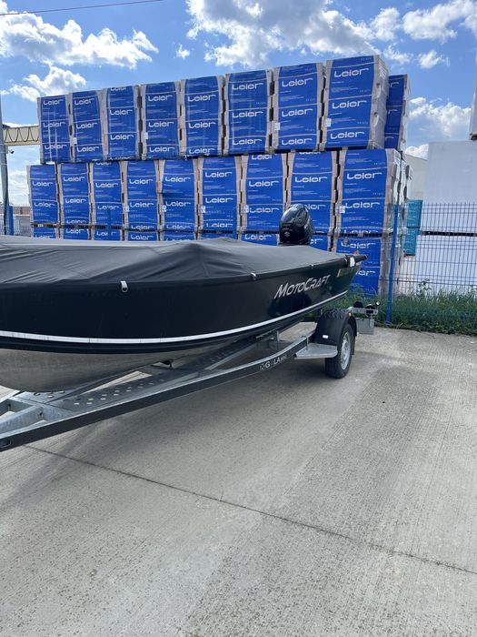 Vand barca aluminiu Motocraft 470 + Suzuki DF30
