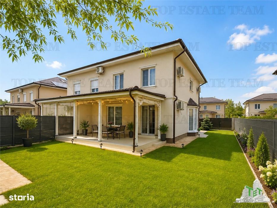 Vila Moderna de Inchiriat Corbeanca Duplex P+1 Gradina Amenajata Compl