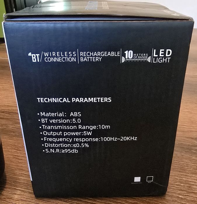 Bluetooth колонка, Лампа