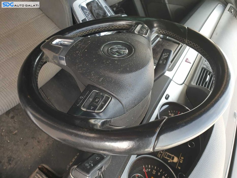 Volan Piele 3 Spite cu Comenzi Fara Airbag Volkswagen Passat CC 2008 - 2012 [C3875]