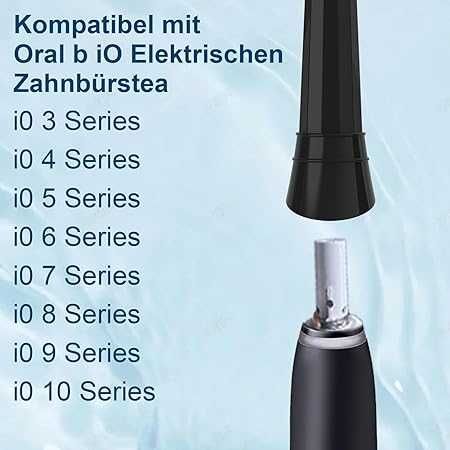 Set de 8 capete IO compatibile cu Oral B IO 3N/3/4/5/6/7/8/9/10 Series