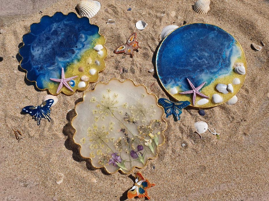 Поднос за сладки от епоксидна смола