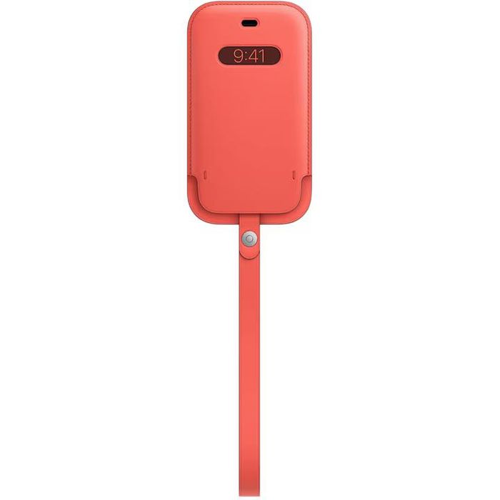 Husă Apple Leather Sleeve iPhone 12 Mini – Pink Citrus – Nouă/Full Box