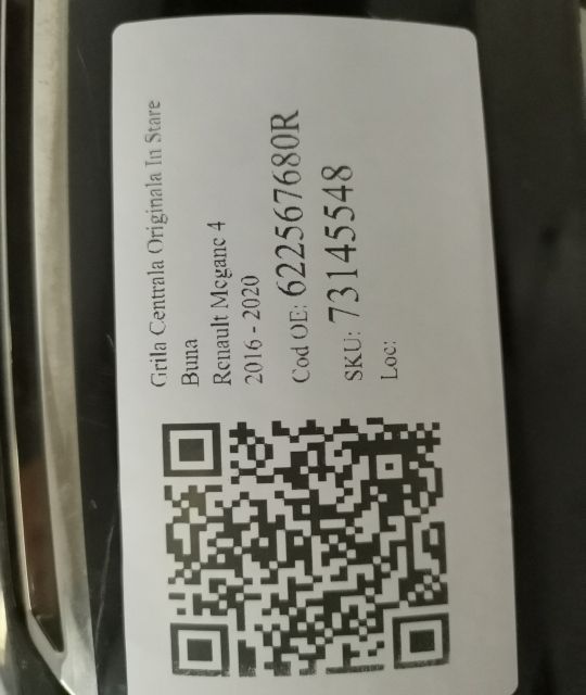 Grila Centrala Originala In Stare Buna Renault Megane 4 2016 2017 2018