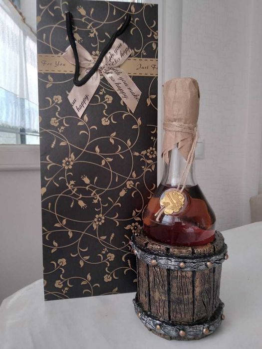 декор бутылок для подарка