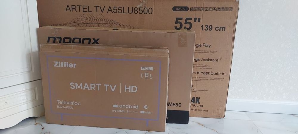 Artel 55 smart sotiladi.Primier 43 sotiladi.Qled 32 sotiladi