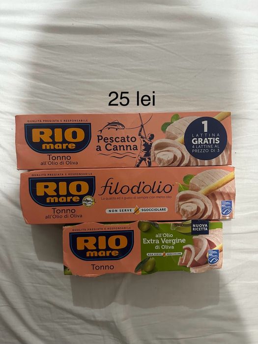 Ton rio mare diferite dimensiuni