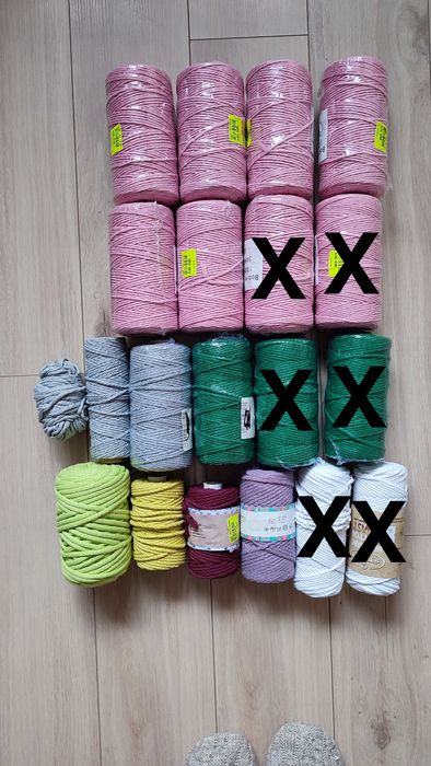 Калбета прежда - 100% вълна и памучно макраме