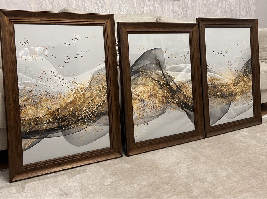 Картины триптих в раме