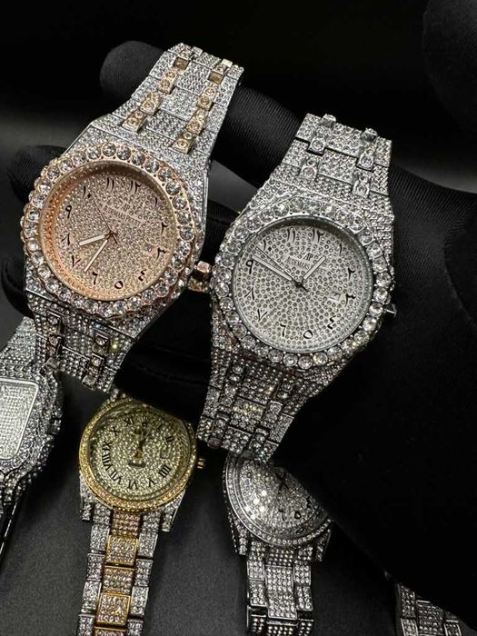 Диамантени часовници Cartier , Rolex , AP iced out